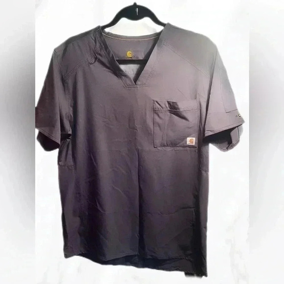 Carhartt Force Chest Pocket Scrub Top short sleeve S - Picture 2 of 5